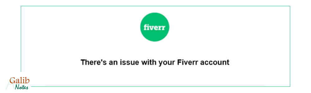 Fiverr warning notice, greensoft dhaka